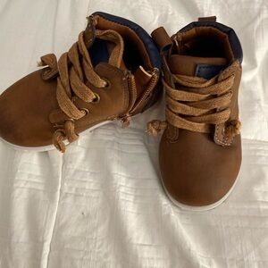 Classic Brown Kids Boots with Laces